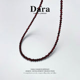 DARA Garnet Necklace (Alloy Chain) X5453001