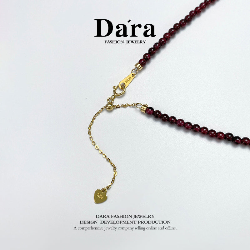 DARA Garnet Necklace (Alloy Chain) X5453001