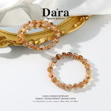 DARA Yellow Pagoda Crystal 10-10.5mm Bracelet, Recommended by Red Book Influencer, RS4101001