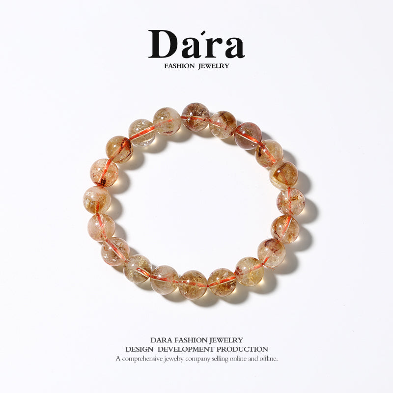 DARA Yellow Pagoda Crystal 10-10.5mm Bracelet, Recommended by Red Book Influencer, RS4101001