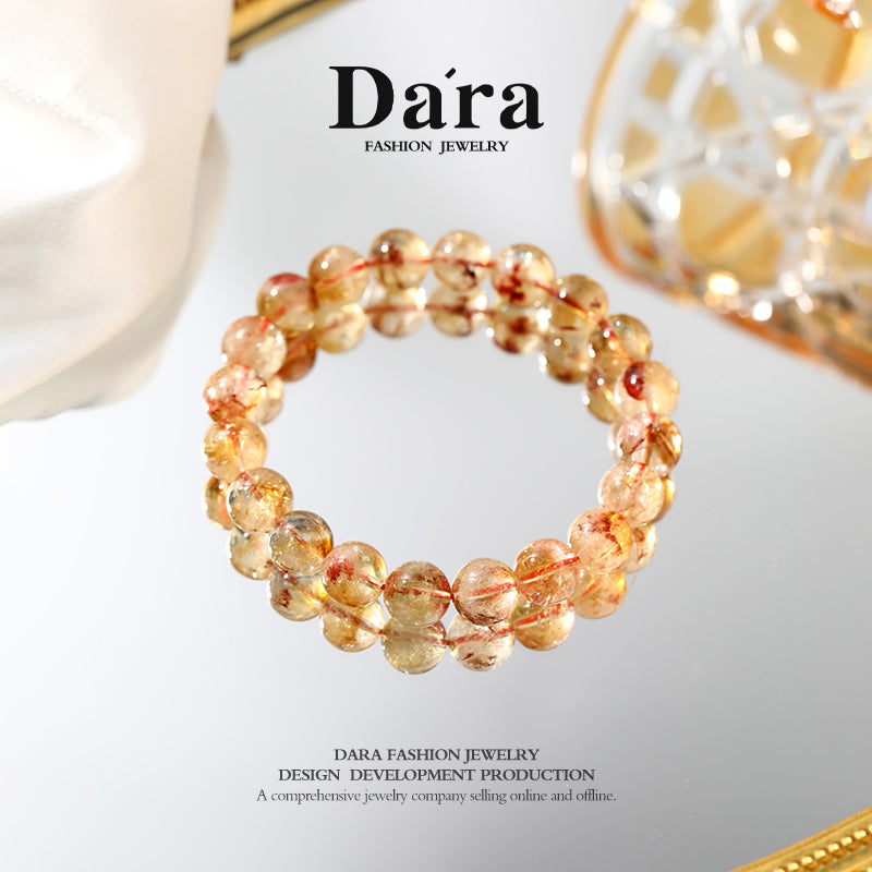 DARA Yellow Pagoda Crystal 10-10.5mm Bracelet, Recommended by Red Book Influencer, RS4101001