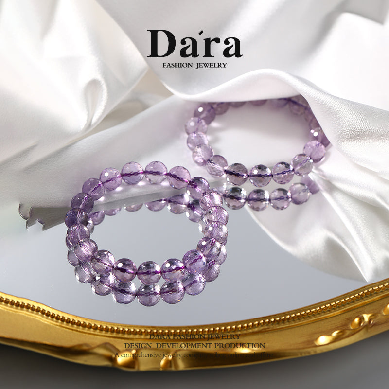 DARA Amethyst 10-10.5mm Beaded Bracelet, Recommended by Red Book Influencer, RS4102001