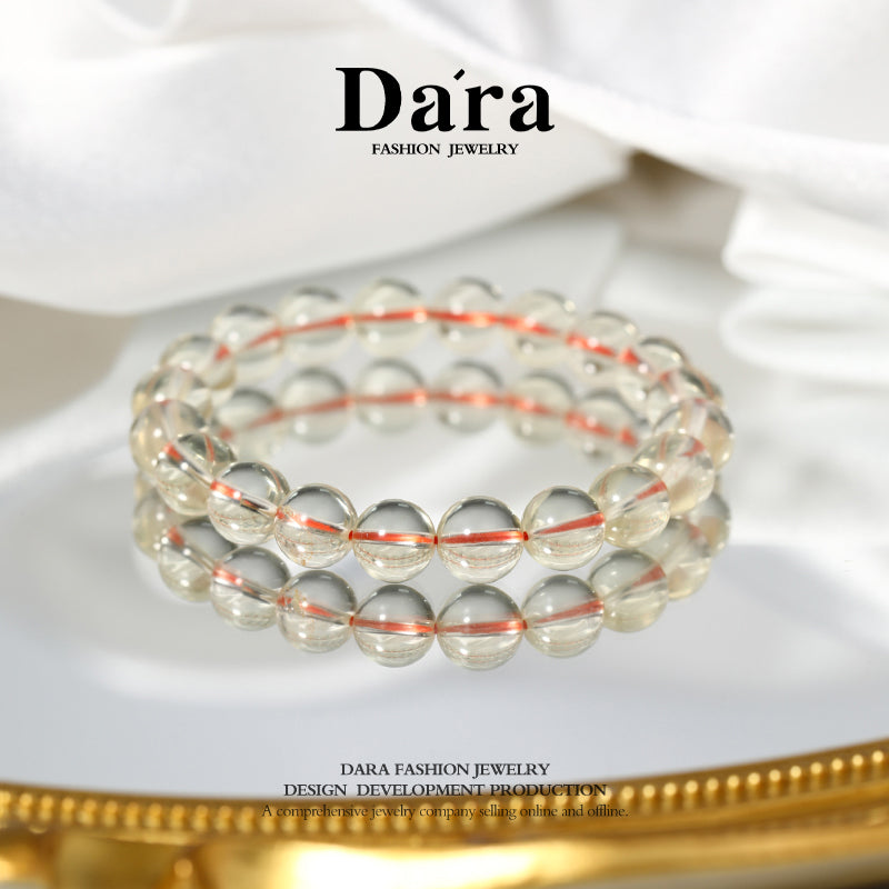 DARA Topaz 9-10mm Elastic Rope Bracelet, Recommended by Red Book Influencers, RS4103001