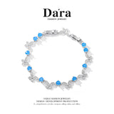 DARA alloy silver-white blue bracelet S1654002
