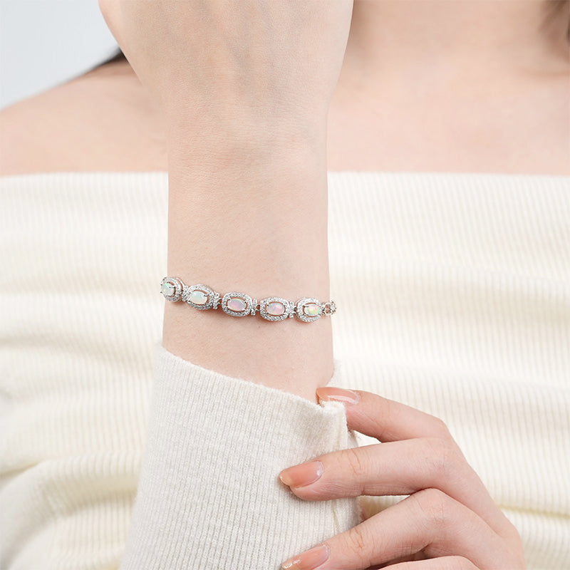 DARA S925 Silver Opal Bracelet TYS025001
