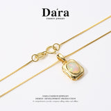 DARA S925 Silver Opal Necklace TYX034001