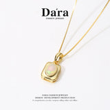 DARA S925 Silver Opal Necklace TYX034001