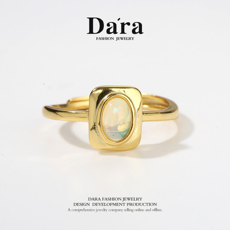 DARA S925 Silver Opal Ring TYJ036001
