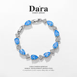 DARA Alloy Cubic Zirconia Blue Bracelet S1642001