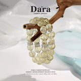 DARA Natural 12-13mm Lemon Yellow Crystal HelloKitty Bracelet RS4240001