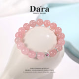 DARA 11-12mm Natural Pink Crystal Alloy Bracelet RS4272001
