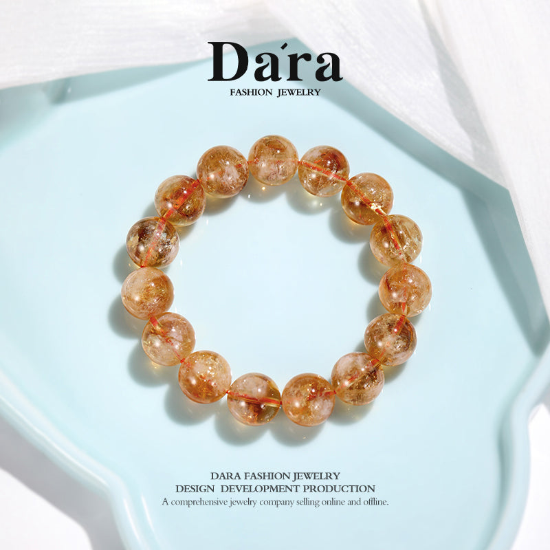 DARA Natural 14-15mm Yellow Tower Crystal Bracelet RS4276001