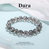 DARA Natural 10-11mm Black Hair Crystal Bracelet RS4262001