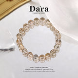 DARA Natural 9-10mm Coffee Gold Hair Crystal Bracelet RS4260001