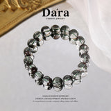 DARA Natural 11-12mm Green Ghost Crystal Bracelet RS4275001