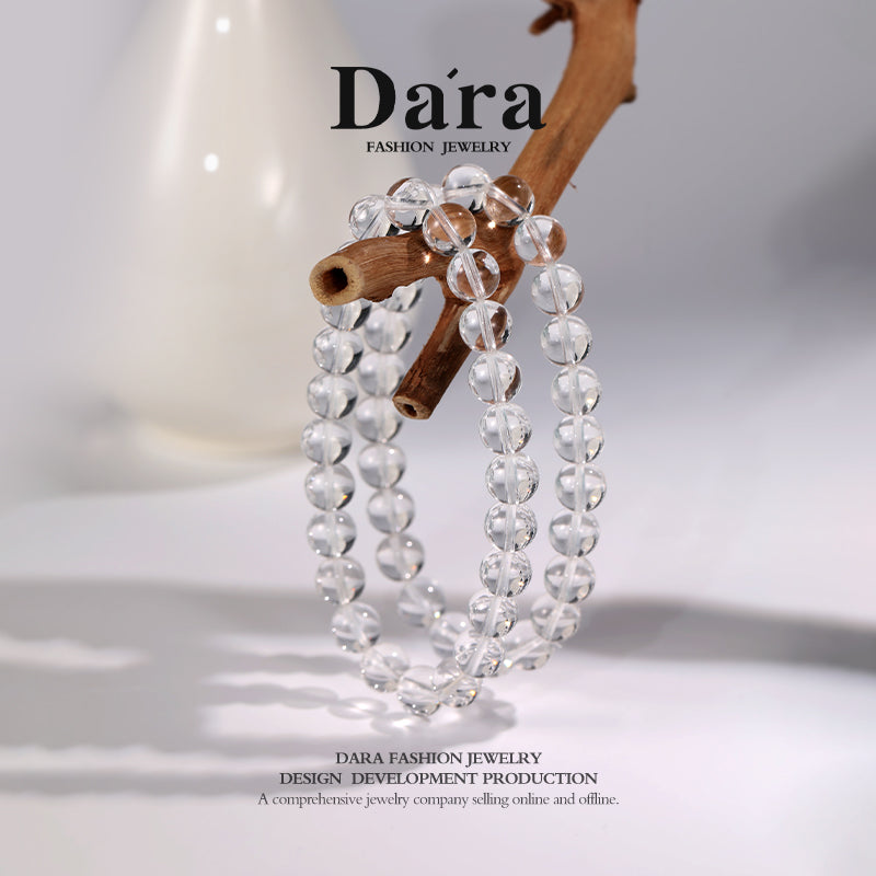 DARA Natural 8-9mm White Crystal Bracelet RS4266001