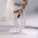 DARA Natural 8-9mm White Crystal Bracelet RS4266001