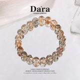 DARA Natural 9-10mm Black Gold Super Crystal Bracelet RS4267002