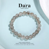 DARA Natural 8-9mm Silver Hair Crystal Bracelet RS4277002