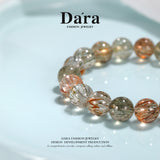 DARA 10-11mm Black Gold Super Crystal Bracelet RS4253002