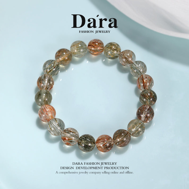 DARA 10-11mm Black Gold Super Crystal Bracelet RS4253002