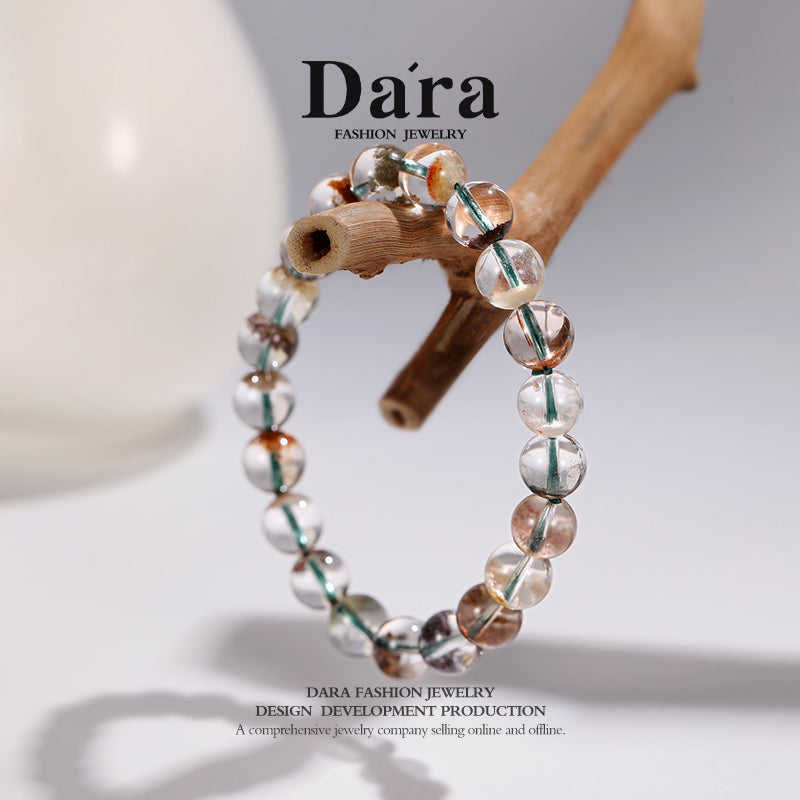DARA Natural 9-10mm Four Seasons Ghost Crystal Bracelet RS4258001