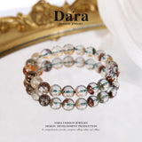 DARA Natural 9-10mm Four Seasons Ghost Crystal Bracelet RS4258001