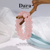 DARA Natural 14-15mm Grapefruit Pink Crystal Bracelet RS4268001