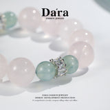 DARA Natural 15-16mm Powder Crystal 10.5-11mm Sea Blue Bracelet RS4241001