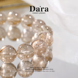 DARA Natural 14-15mm Coffee Gold Hair Crystal Bracelet RS4260002
