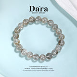 DARA Natural 9-10mm Silver Hair Crystal Bracelet RS4277003