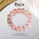 DARA Natural 14-15mm Red Hair Crystal Bracelet RS4278002