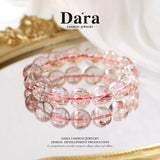 DARA Natural 14-15mm Red Hair Crystal Bracelet RS4278002