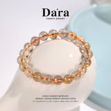 DARA Natural 9-10mm Yellow Hair Crystal Bracelet RS4252001