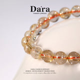 DARA Natural 9-10mm Yellow Hair Crystal Bracelet RS4252001