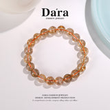 DARA Natural 9-10mm Yellow Hair Crystal Bracelet RS4252001