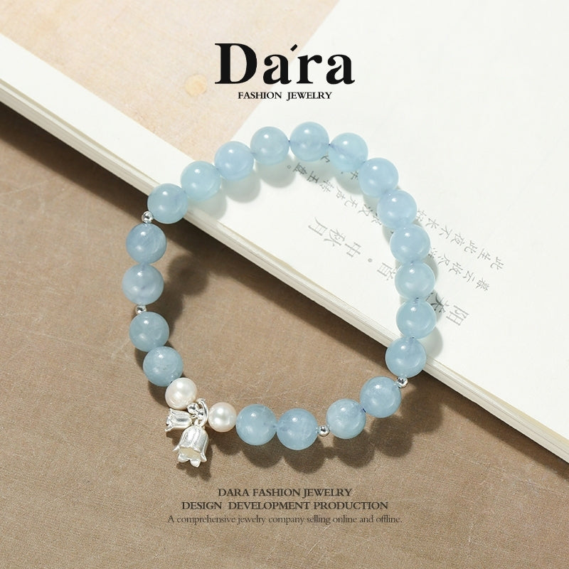 DARA Dangling Aquamarine Flower Bracelet R1992001
