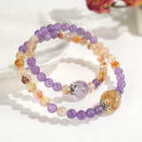 DARA Amethyst and Citrine Double-Ring Bracelet RS4120001