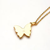 DARA 18K Gold Diamond Butterfly Design Necklace KX1634001