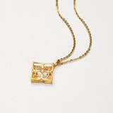 DARA 18K Gold Diamond Necklace KX1624001