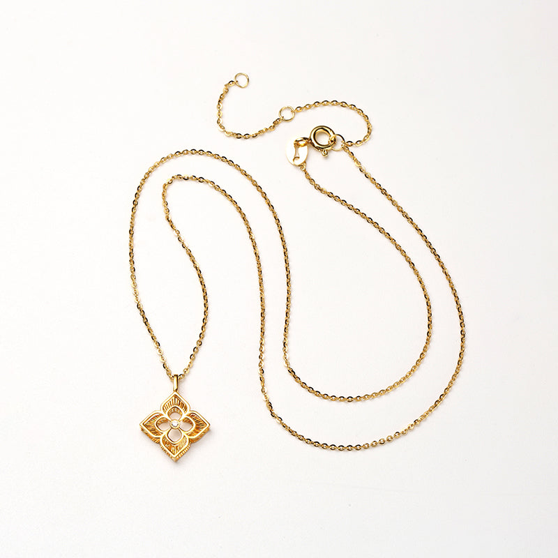 DARA 18K Gold Diamond Necklace KX1624001