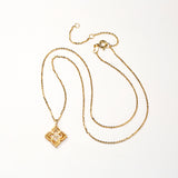 DARA 18K Gold Diamond Necklace KX1624001