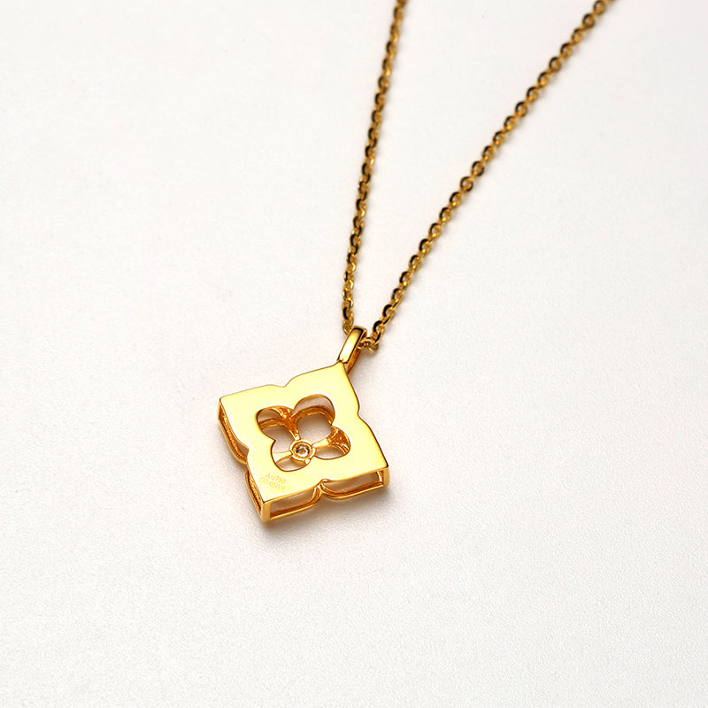DARA 18K Gold Diamond Necklace KX1624001