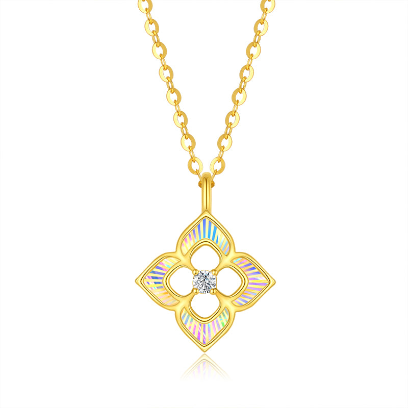 DARA 18K Gold Diamond Necklace KX1624001