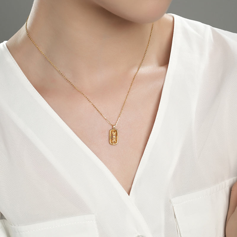 DARA 18K Gold Diamond Necklace KX1633001