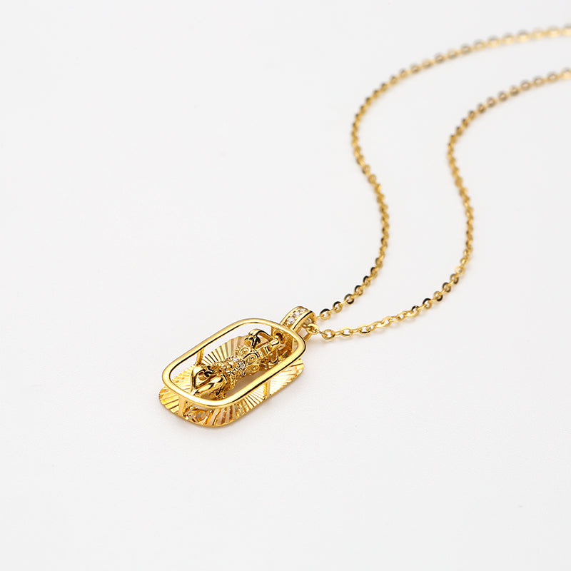 DARA 18K Gold Diamond Necklace KX1633001