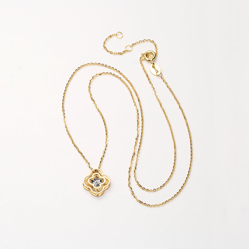 DARA 18K Gold Diamond Necklace KX1623001