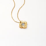 DARA 18K Gold Diamond Necklace KX1623001