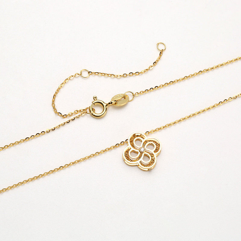 DARA 18K Gold Diamond Necklace KX1622001