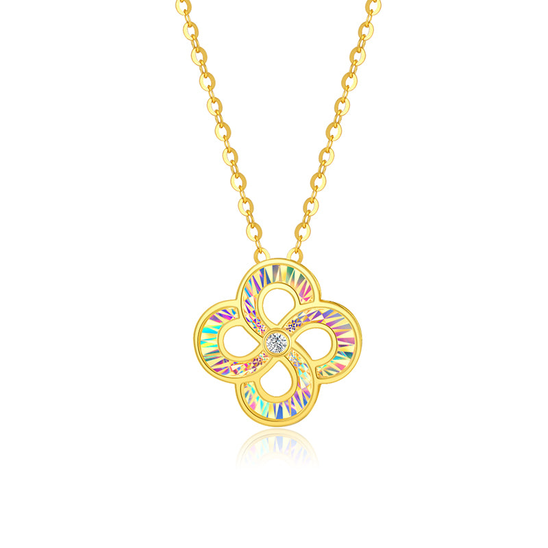 DARA 18K Gold Diamond Necklace KX1622001